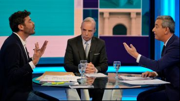 Todas las fotos del debate entre Monteverde y Javkin en El Tres